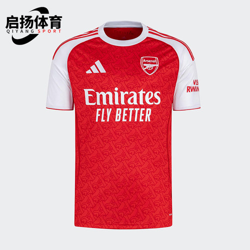 Adidas/阿迪达斯正品2025夏季款男士修身经典圆领比赛短袖JI9517