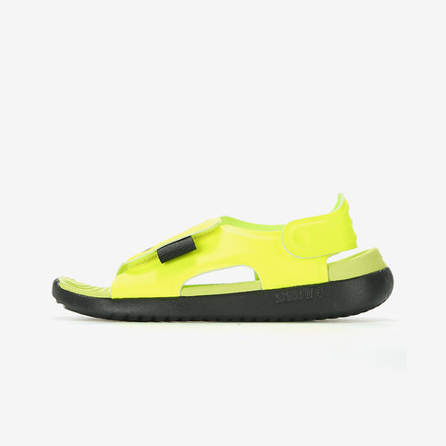 Nike/耐克正品新款儿童黄黑色沙滩魔术贴露趾凉鞋AJ9076-700