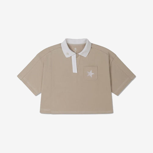 Converse/匡威正品女士短款翻领针织透气短袖POLO衫10025875-A03