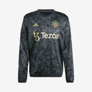 Adidas 阿迪达斯官方正品 MUFC 曼联足球热身卫衣IQ1567 WTP男士