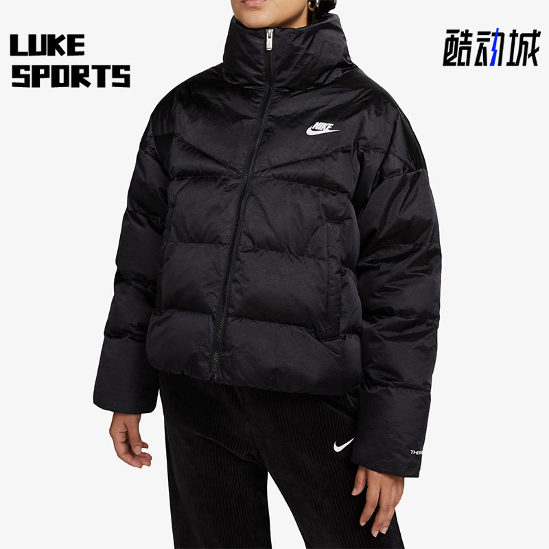 Nike/耐克正品秋冬女士保暖拉链立领经典长袖夹克外套DQ6888-010