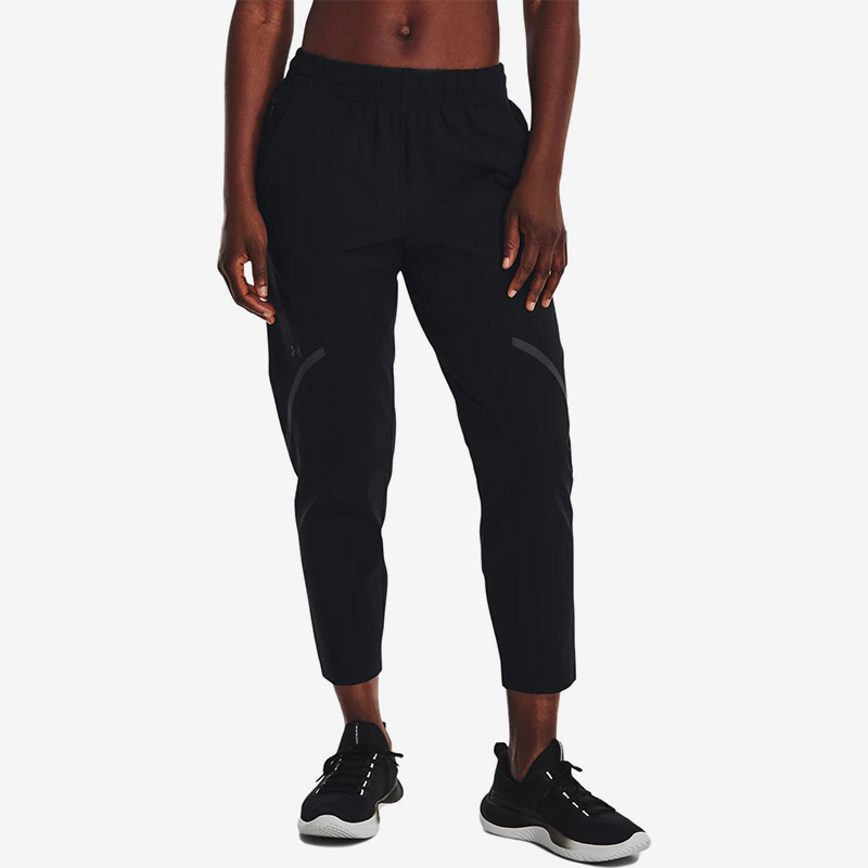 UA/安德玛正品Unstoppable Crop女士宽松梭织运动长裤1376922-001