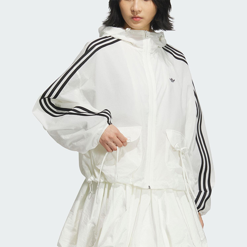 Adidas/阿迪达斯正品三叶草女士短款透气经典防晒户外外套KB8964