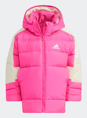 Adidas/阿迪达斯正品秋季新款小童运动保暖连帽羽绒服 H40331