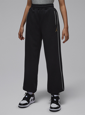 Nike/耐克正品JORDAN大童休闲运动束脚刺绣针织长裤IR8008-010