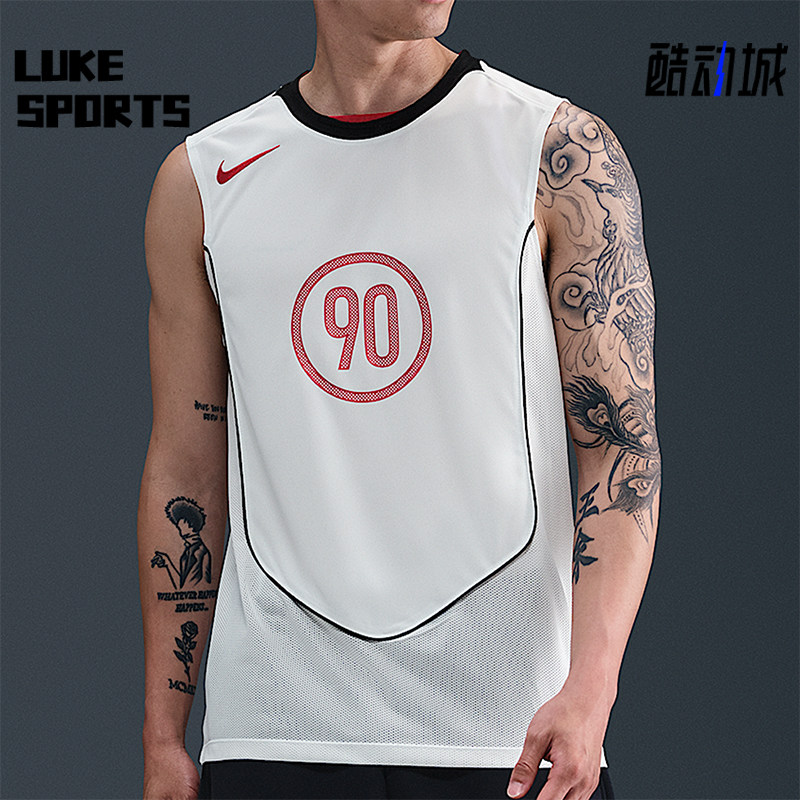 Nike/耐克正品Dri-FIT男士透气足球训练无袖运动背心HV1181-133