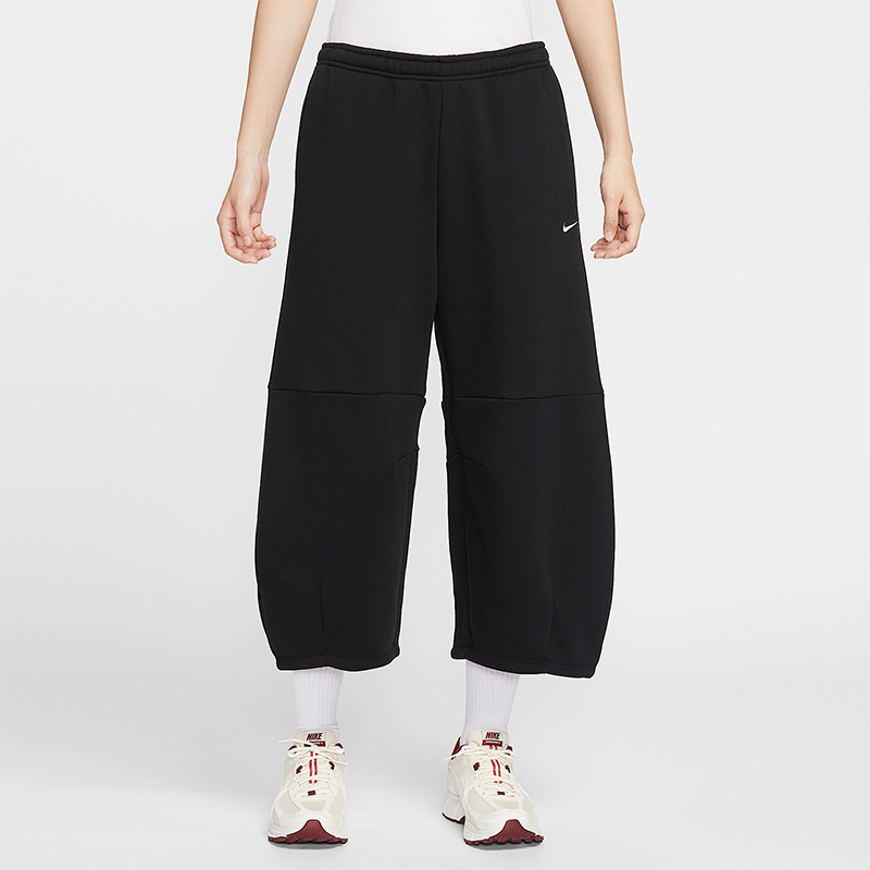 Nike/耐克正品Sportswear女士运动宽松加绒中腰九分裤IM7475-010