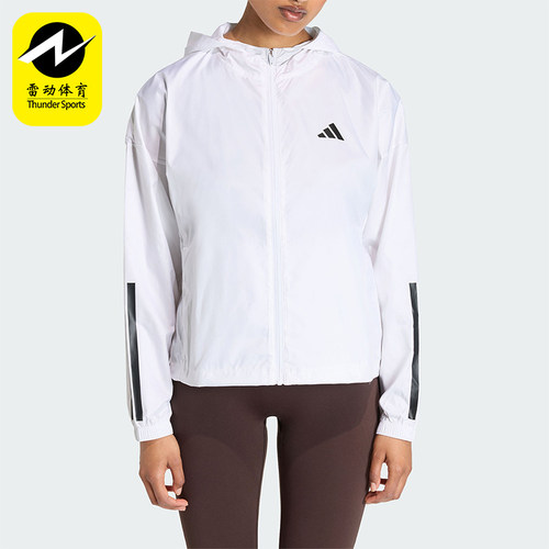 Adidas/阿迪达斯正品HYG WINDY女士运动宽松连帽经典夹克KC7655