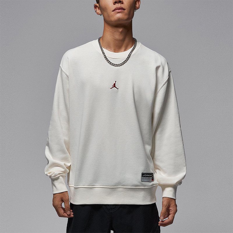 Nike/耐克正品JORDAN男士圆领简约长袖休闲套头卫衣IO7830-133