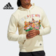 Adidas 篮球运动印花男子连帽套头卫衣H43983 阿迪达斯正品
