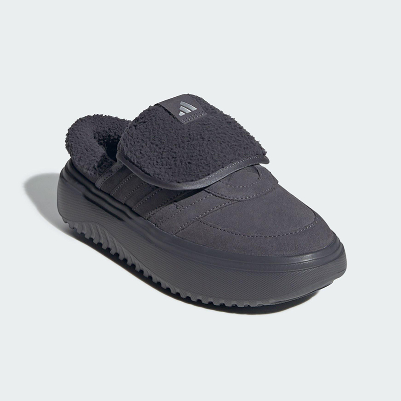 Adidas/阿迪达斯正品GRAND COURT女士休闲户外一脚蹬棉鞋JS4999