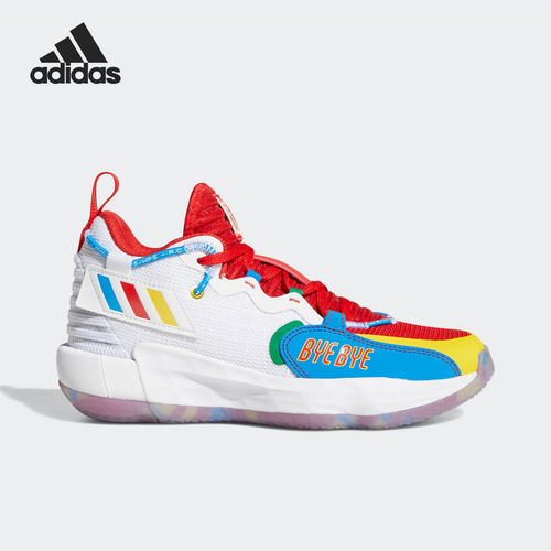 Adidas/阿迪达斯正品运动大童实战训练耐磨轻便篮球鞋 S42806