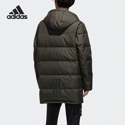Adidas/阿迪达斯正品男子中长款休闲运动保暖羽绒服 GJ8779