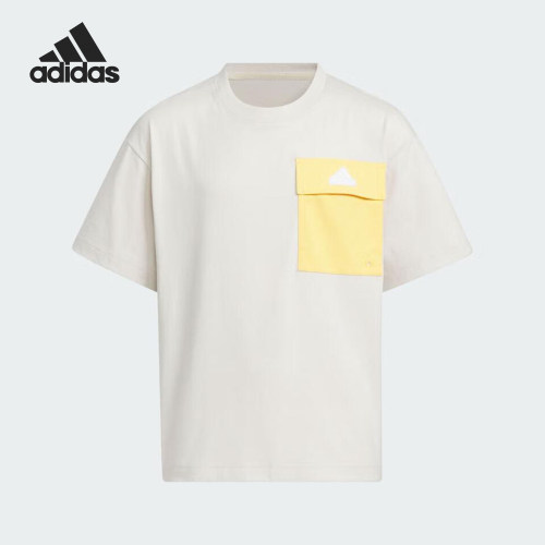 Adidas/阿迪达斯正品新款儿童舒适圆领运动休闲短袖T恤IT4027