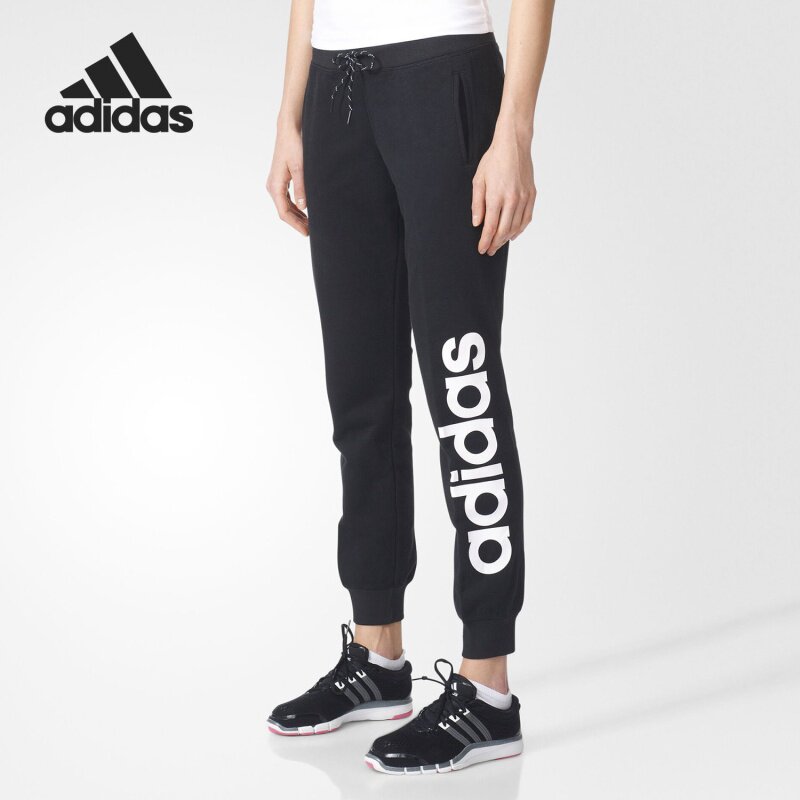 Adidas/阿迪达斯正品女子针织舒适透气休闲运动长裤 AJ4592