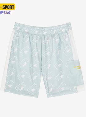 Skechers/斯凯奇正品新款男女同款梭织宽松舒适印花短裤 L122W127