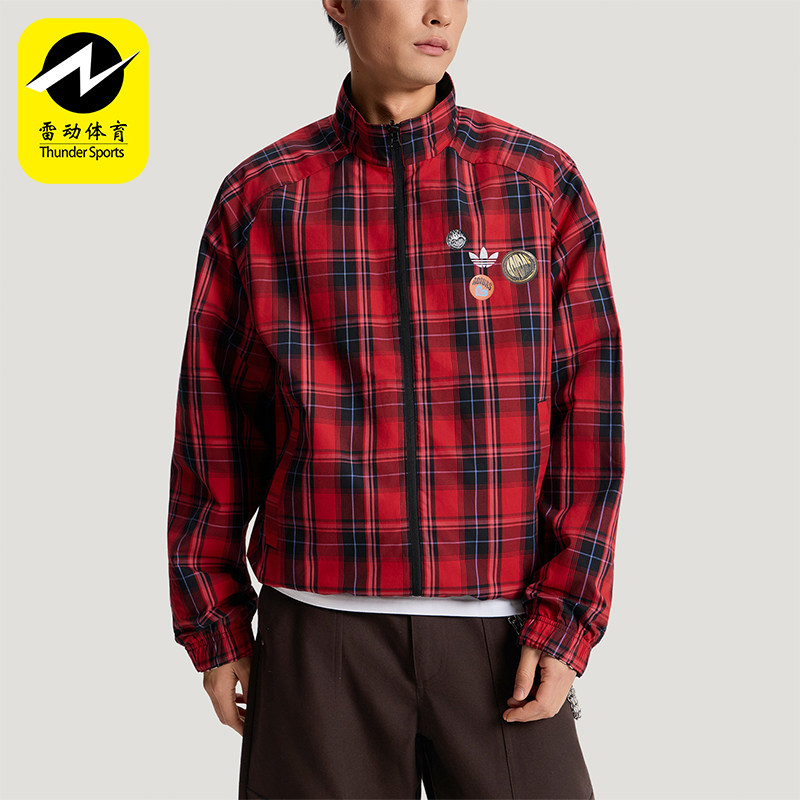 Adidas/阿迪达斯正品三叶草男士透气休闲双面穿运动夹克KT6368