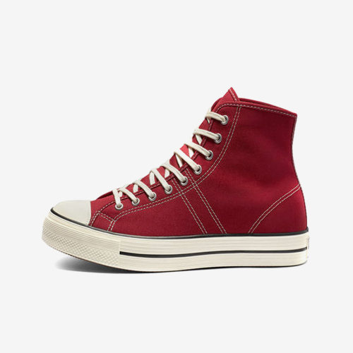 Converse匡威 Lucky Star 经典色高帮男女休闲帆布鞋酒红 163322C