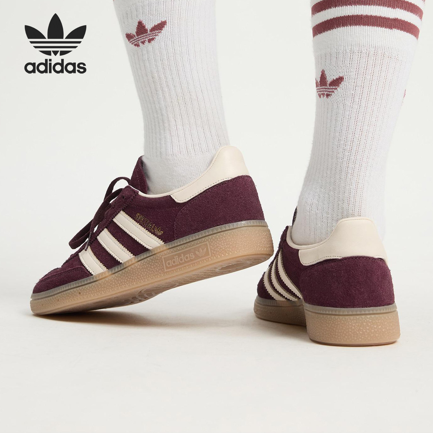 Adidas/阿迪达斯官方正品三叶草女士耐磨低帮日常系带板鞋JP8726