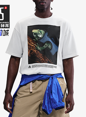 Nike/耐克正品2025男士日常圆领套头透气印花运动短袖HJ0889-121