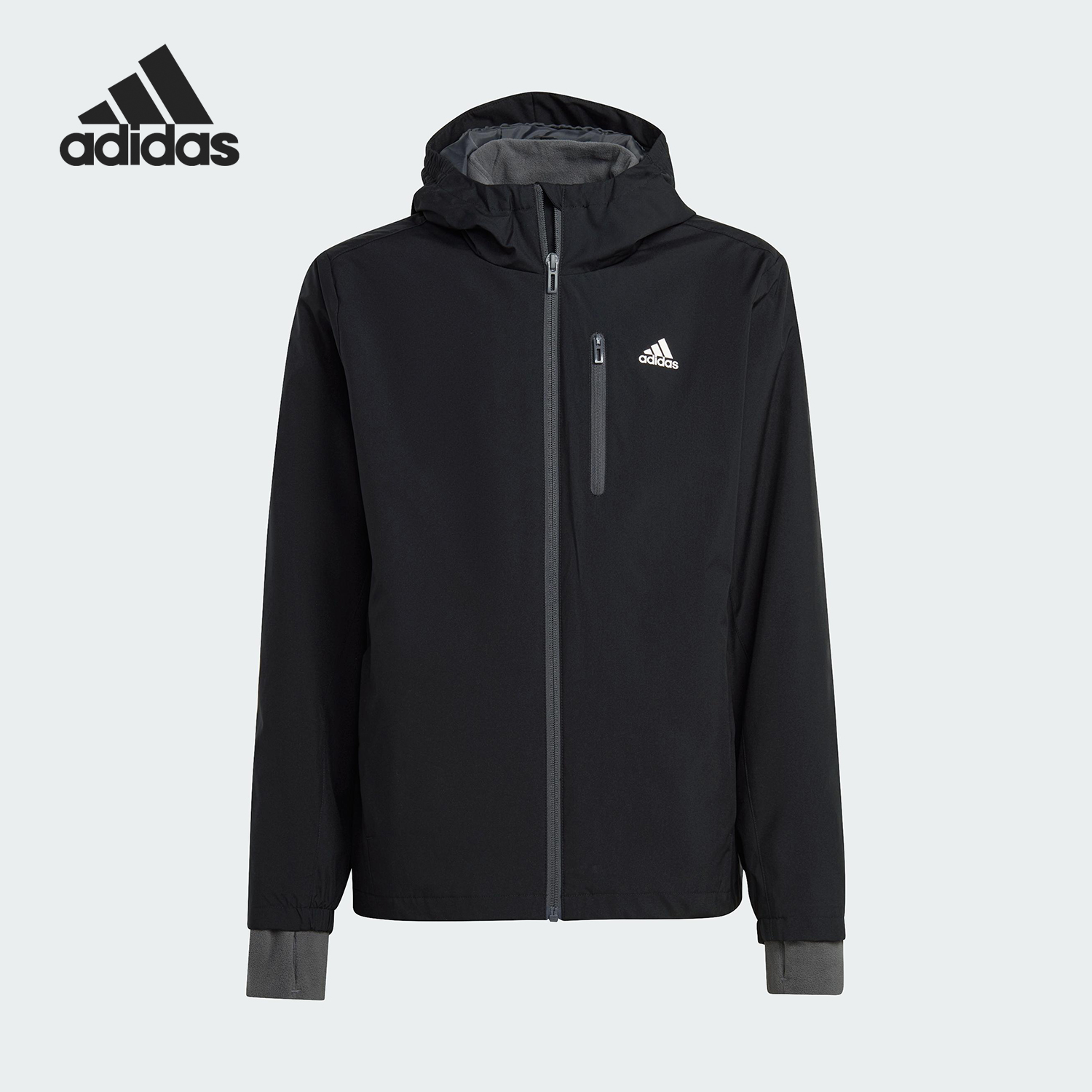 Adidas/阿迪达斯正品J 2IN1 JKT大童拉链连帽长袖运动外套IV9508