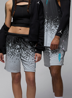 Nike/耐克正品JORDAN男士休闲网眼透气松紧腰时尚短裤FN5346-010