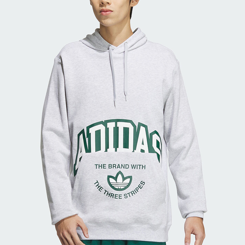 阿迪达斯男士连帽卫衣套头衫