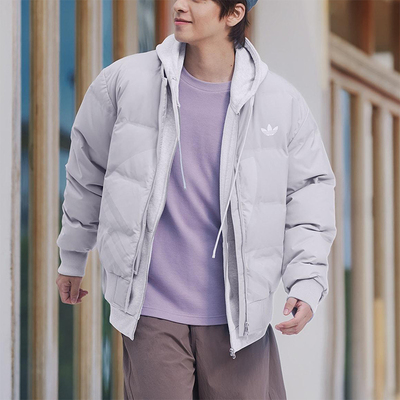Adidas/阿迪达斯正品三叶草男女日常立领保暖休闲羽绒服KF2476