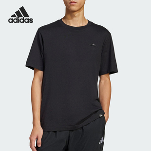 阿迪达斯正品 宽松透气圆领短袖 夏季 男士 T恤JJ4003 新款 Adidas