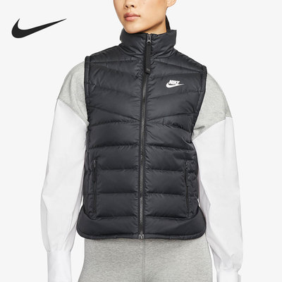 Nike/耐克正品女子舒适保暖立领休闲运动羽绒马甲 DH4078-010