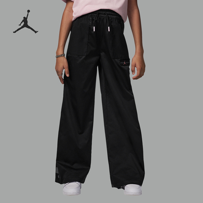 Nike/耐克正品JORDAN大童时尚阔腿梭织运动长裤IB9264-010