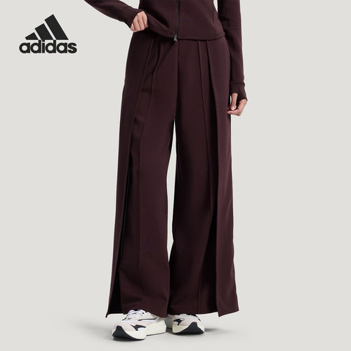 Adidas/阿迪达斯官方正品春秋女士高腰宽松阔腿运动长裤KU5378