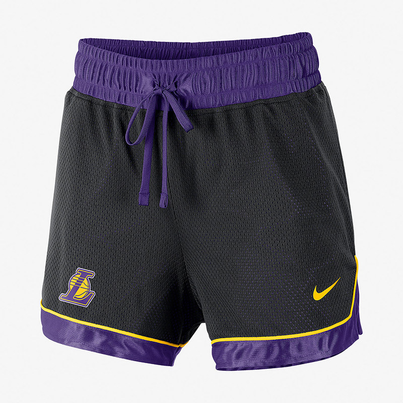 Nike/耐克正品NBA新款女黑紫色球类运动篮球短裤AV0211-010
