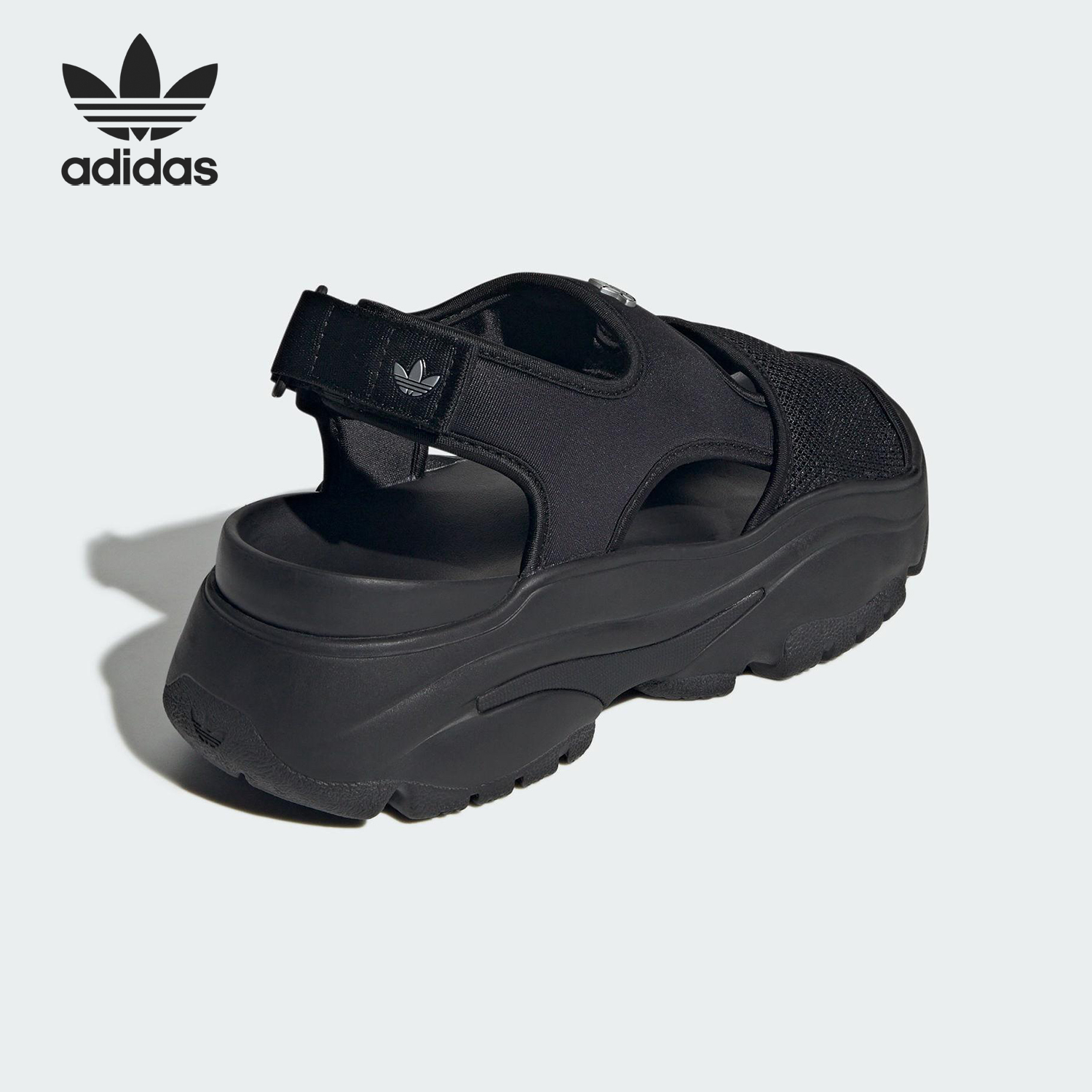 Adidas/阿迪达斯官方正品三叶草女士耐磨缓震厚底运动凉鞋JI2824