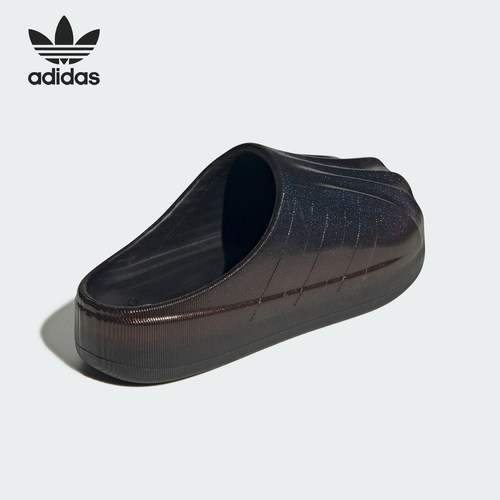 Adidas/阿迪达斯官方正品三叶草男女轻便户外厚底耐磨拖鞋KJ0989