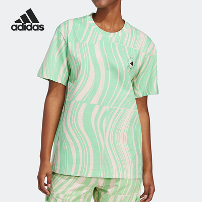 Adidas/阿迪达斯正品夏季女士经典时尚宽松套头短袖T恤HR9164