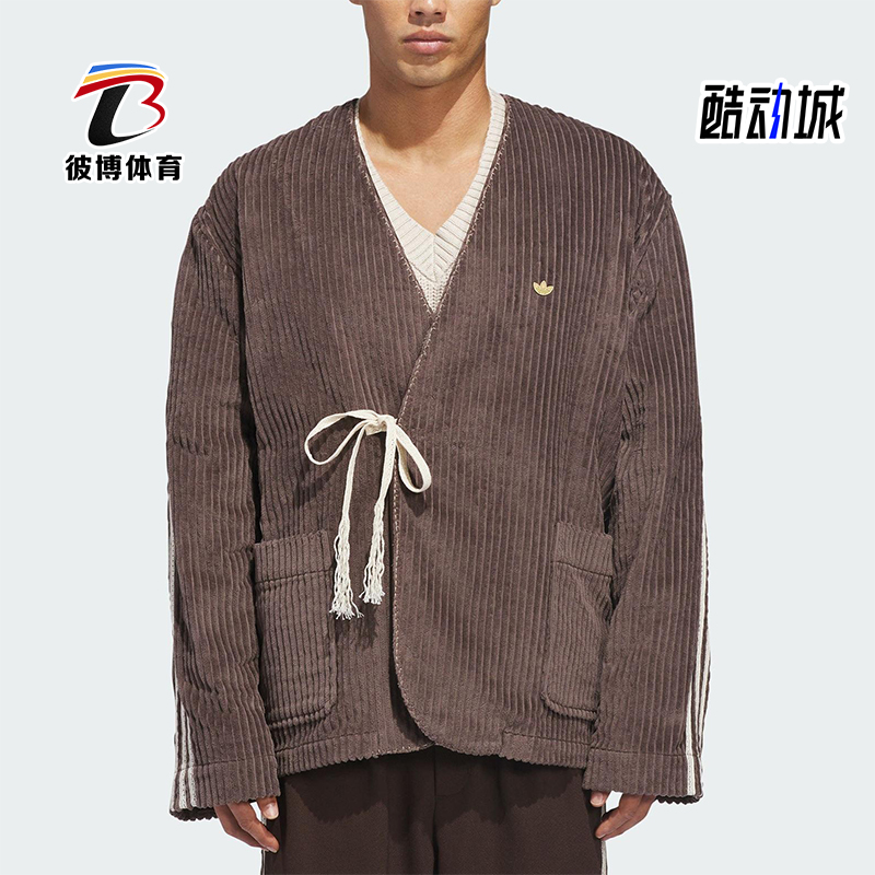 Adidas/阿迪达斯正品三叶草男女日常运动拼接耐穿休闲外套JM2827