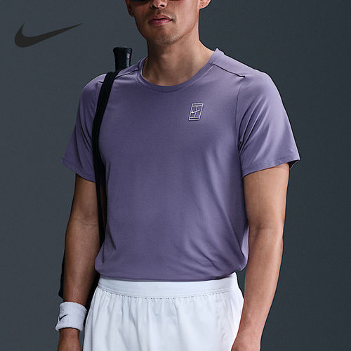 Nike/耐克正品2025男士运动透气圆领耐穿网球短袖FZ6910-527