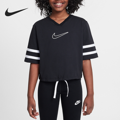 Nike/耐克正品Sportswear大童下摆抽绳宽松上衣HJ3343-010