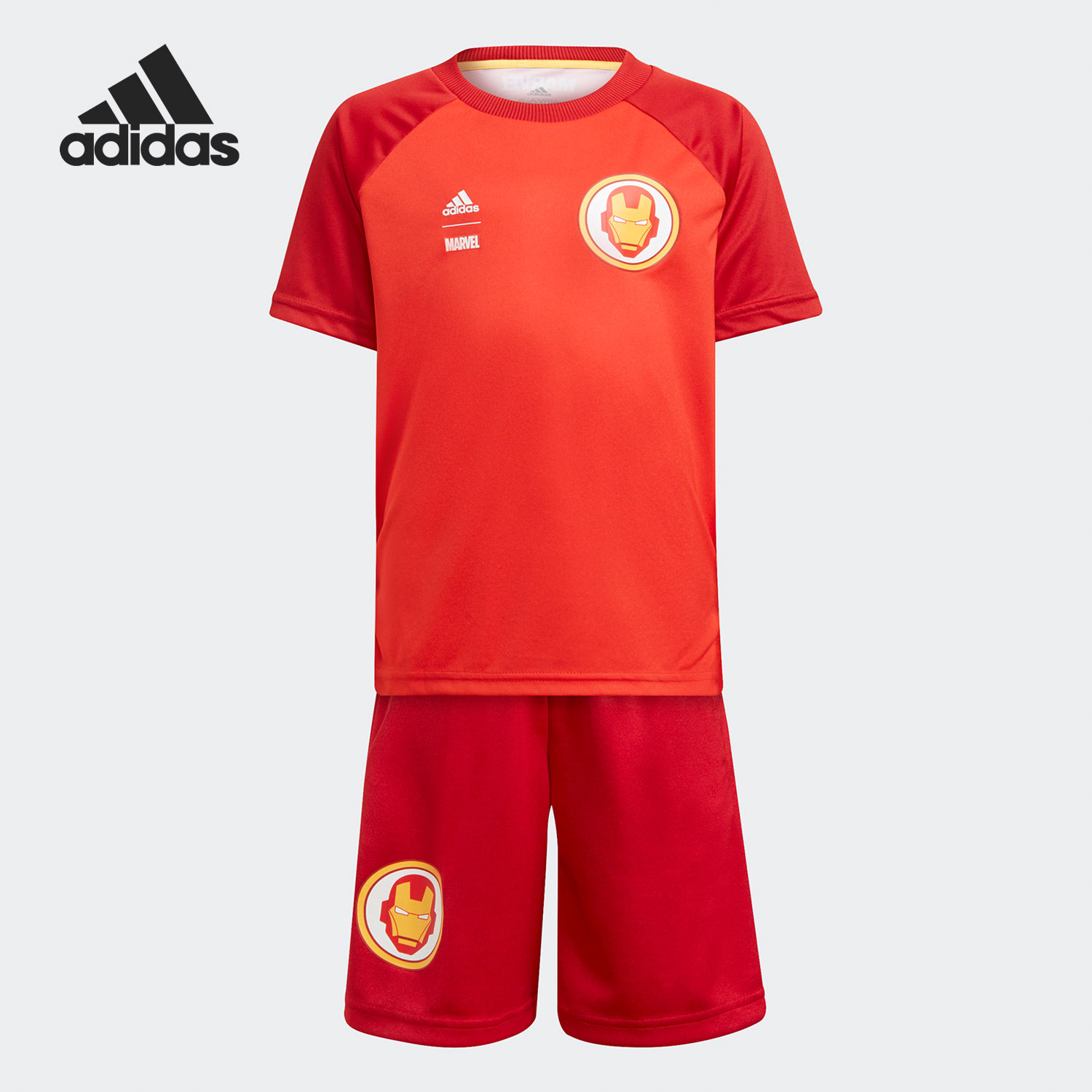 Adidas/阿迪达斯正品儿童运动休闲舒适短袖短裤套装 GT9495