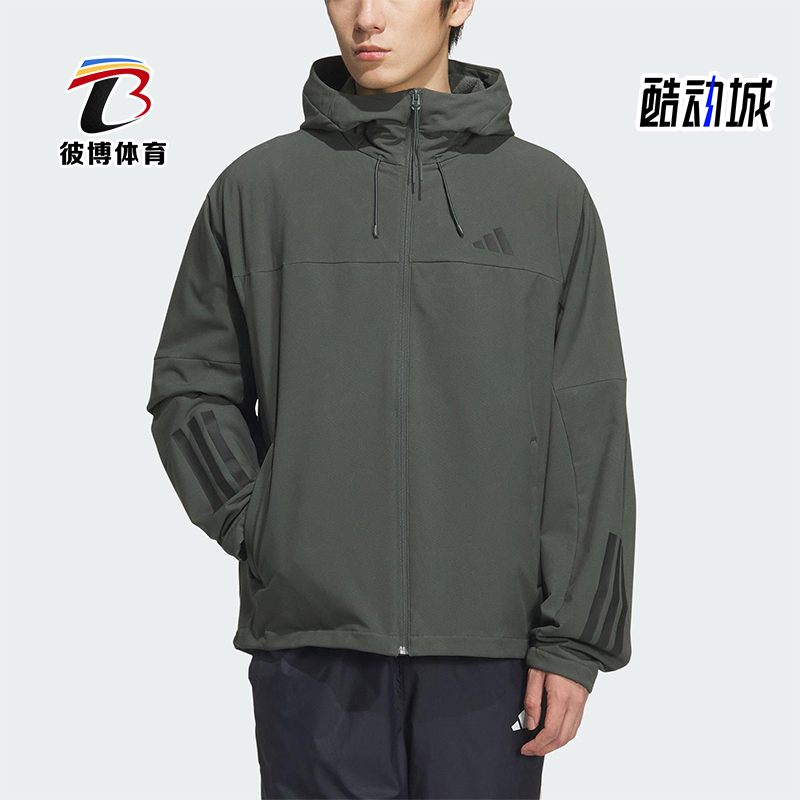 Adidas/阿迪达斯正品V SFT SHELL JK2男女运动加绒户外外套KF5225