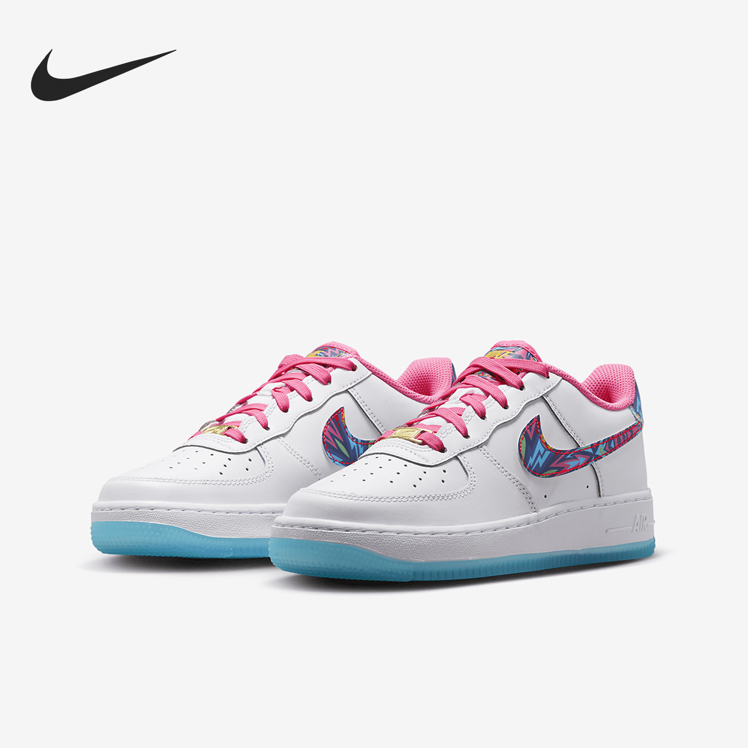 Nike/耐克正品Air Force 1 GS女子大童运动板鞋DZ4883-100