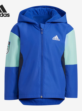 Adidas/阿迪达斯正品JACKET 小童保暖运动连帽夹克外套IA8262