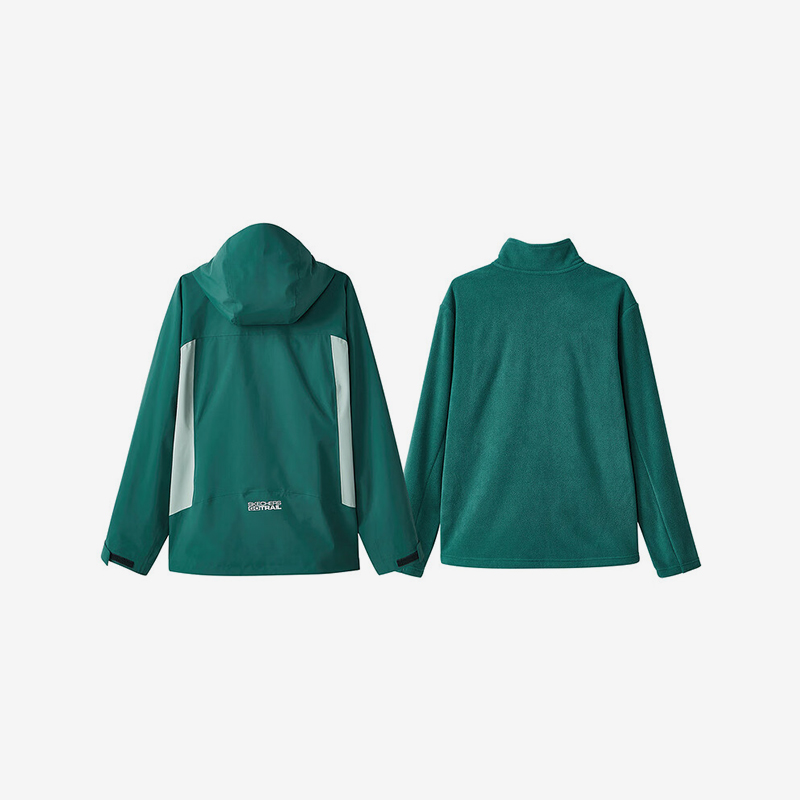 Skechers/斯凯奇正品2024秋冬新款男士保暖二合一户外冲锋衣