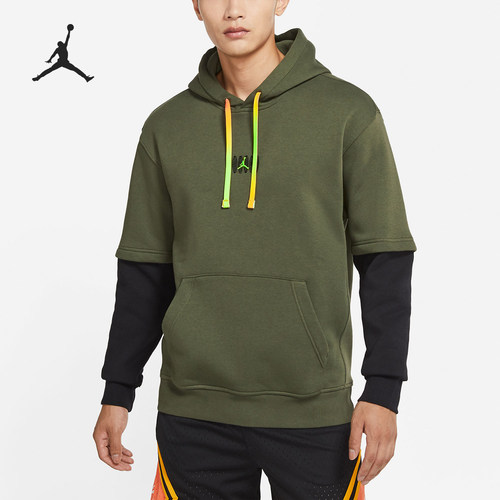 Nike/耐克正品JORDAN男士假两件加绒保暖运动卫衣DV1598-325