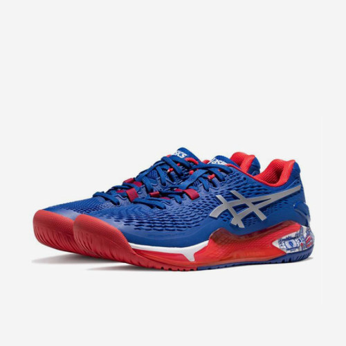 Asics/亚瑟士正品GEL-RESOLUTION 9男子耐磨网球鞋1041A443-400