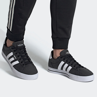 男子低帮轻便帆布休闲板鞋 Adidas 3.0 Daily FW7033 阿迪达斯正品