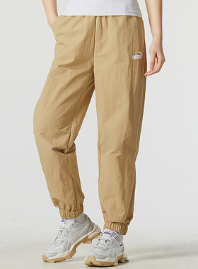 Puma/彪马正品新款女士经典透气梭织运动训练束脚裤682272-83