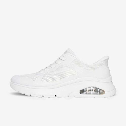 Skechers斯凯奇正品Uno Flex女款低帮生活运动休闲鞋177795-WHT