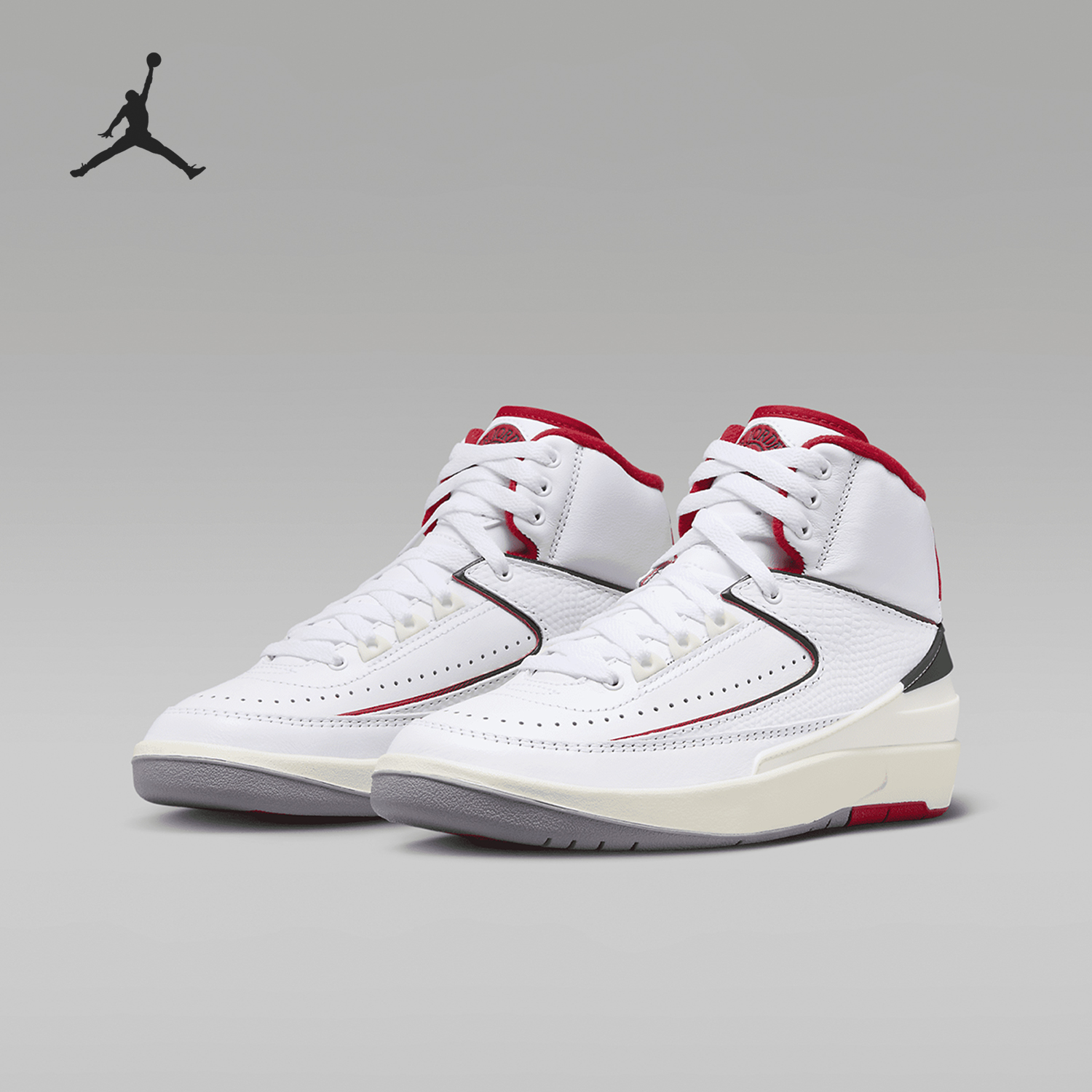 Nike/耐克正品Air Jordan 2 GS女子大童高帮篮球鞋DQ8562-101